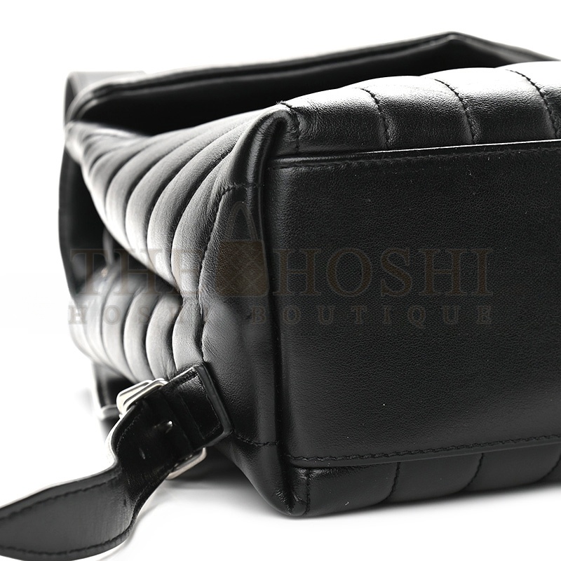 Y51 LOULOU SMALL BACKPACK BLACK IN QUILTED LEATHER 516272909633 (26*22*11cm) Master Quality